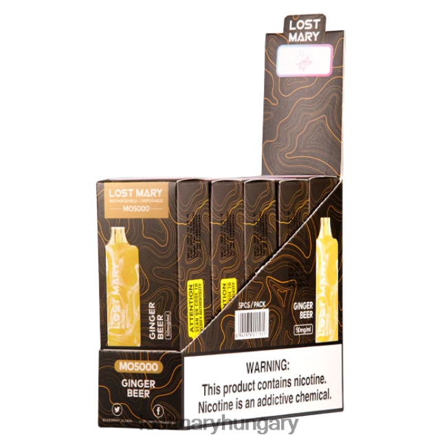 elveszett Mary mo5000 gyömbérsör 82D8JT32 -LOST MARY Vape