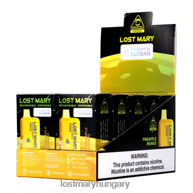 elveszett Mary os5000 ananász mangó 82D8JT57 -LOST MARY Vape Price