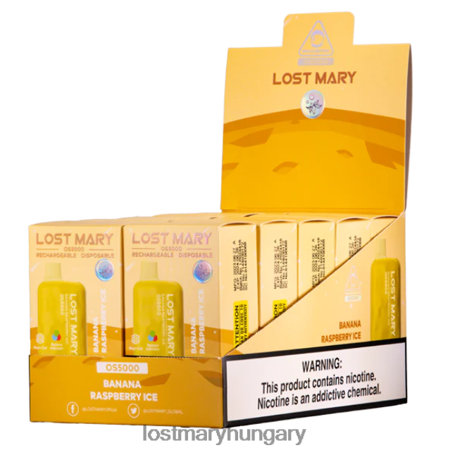 elveszett Mary os5000 banán málna jég 82D8JT4 -LOST MARY Flavours Ranked