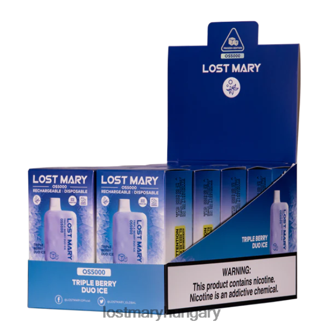 elveszett Mary os5000 tripla bogyó duó jég 82D8JT74 -LOST MARY Flavours Ranked