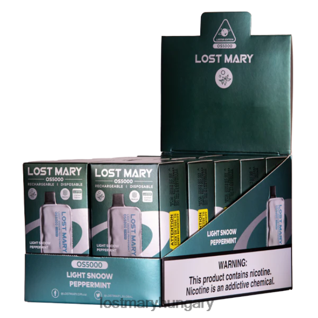elvesztette Mary os5000 csillogását könnyű havas borsmenta 82D8JT44 -LOST MARY Flavours Ranked