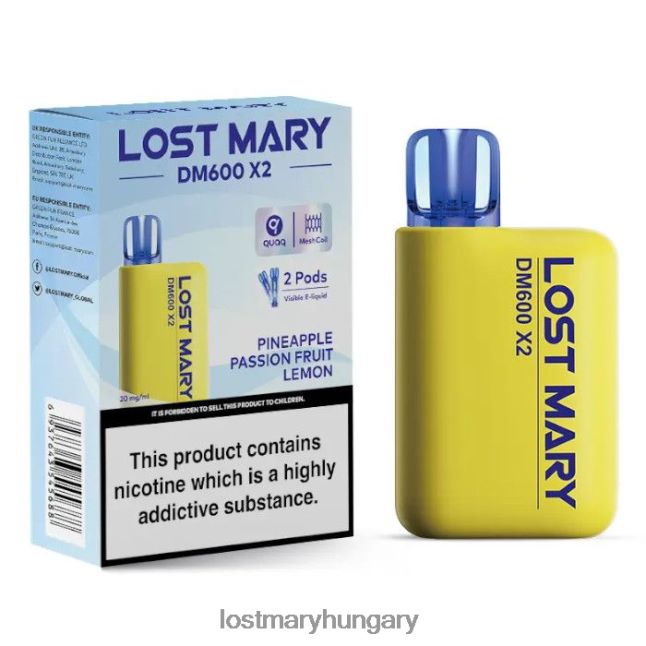elveszett mary dm600 x2 eldobható vape ananász maracuja citrom 82D8JT197 -LOST MARY Vape Price